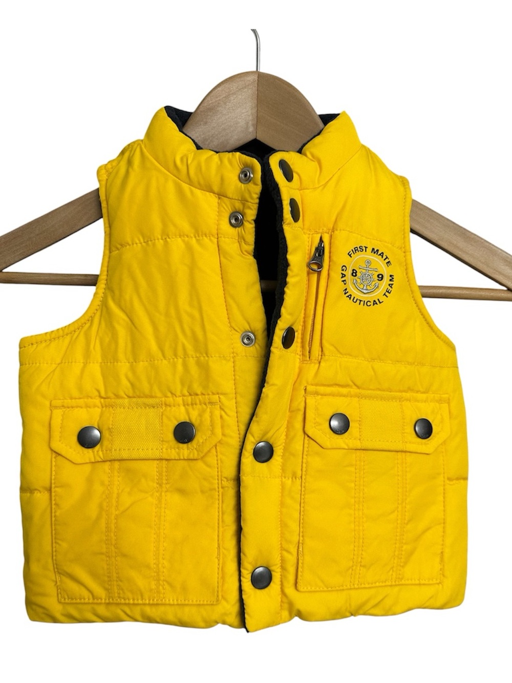 Vintage BabyGap Reversible Vest Nautical First Mate Fleece-NWOT Size 12-18M